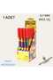 PATTERNED BODY GEL NON-BALL PEN BLUE INK 0.7 MM NEEDLE NIB SPIN