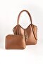 Women's Makeup Bag (Cut) Cross Strap Shoulder Bag with Lock Closure Detail