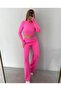 Women's Pink Knitted Two-Piece Set - 5