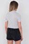 High Collar Short Sleeve Basic Crop Blouse B1096-asn75 - 5