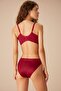 Laser Cut Seamless Slip Panties - Bordo - 4