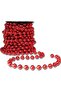 Christmas Decoration Pearl Bead Chain 10 Meters Red - 3
