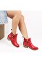 - Burgundy Leather Women's Boots 105-3342-Venus