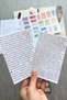 8 Pieces Scrapbook Sticker Set Bullet Journal Sticker Vintage Ticket Phrase Flake Mushroom Sticker - 2
