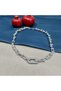 Women's Steel Tiffany Model Chain Zircon Stone Necklace - 2