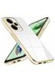 Redmi Note 12 Pro 5g Case Shiny Edged Gold Embroidered Camera Protected Cover White - 3