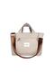 Hishi Tote Bag Beige Canvas Bag - 5
