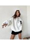 Unisex USA Printed Hooded Oversize Sweatshirt Hoodie - 2