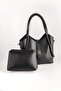 Women's Makeup Bag (Cut) Cross Strap Shoulder Bag with Lock Closure Detail