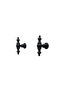 Şehzade Matte Black Furniture Cabinet Kitchen Drawer Handle Button 2 Pieces