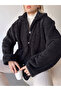 Double Pocket Buttoned Front Oversize Plush Jacket Zyn-58557 - 3