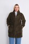Polar Long Khaki Green Plush Cardigan - 5