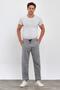 Men's Gray Straight Leg Relaxed Cut Sweatpants - 2