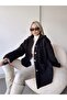 Double Pocket Buttoned Front Oversize Plush Jacket Zyn-58557 - 4