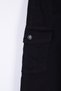 Women's Trousers with Belted Waist and Elastic Legs Style Cargo Pocket BlackGabardine Four Seasons - 7