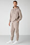 Felıx Men's Regular Fit Faded Effect Embroidered Sweatpants with Flexible Fabric - 3