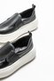 Black Leather Women's Sports Shoes - 4