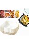 AIRFRYER COOKING PAPER WHITE COLOR 50 PCS SQUARE MODEL LUXURY THICK PAPER