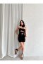 Mini Alison Dress with Hydrangea Blossom Detail 5352 - Black - 2