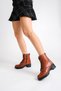 Genuine Leather Women's Daily Boots Bootie KCM-0035 - 3