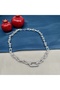 Women's Steel Tiffany Model Chain Zircon Stone Necklace