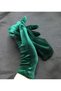 Elisabeth wrist length velvet gloves emerald - 6
