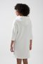 Seoul Pocket Detailed Relaxed Cut Oversize Orphan Sleeve Hooded Sweat Dress - 8