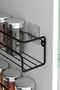 2-Piece Metal Spice Rack Kitchen Shelf In-Cabinet Adhesive Bathroom Shelf Multi-Purpose Shower Shampoo Organizer - 4