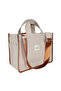 Hishi Rj Tote Bag Beige Canvas Bag - 6