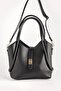 Women's Makeup Bag (Cut) Cross Strap Shoulder Bag with Lock Closure Detail - 2