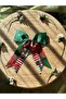 Christmas christmas theme gilded red green ribbon clip buckle