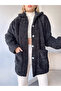 Double Pocket Buttoned Front Oversize Plush Jacket Zyn-58557 - 2