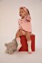 Baby Girl Patterned Long Sleeve Snap Fastener Body Vest Pantyhose 3-Piece Set - 2