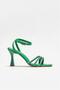Green Women's Heeled Sandals 24Y