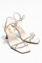 Lame Women's Heeled Sandals - 2