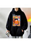 Blunt Blunt Christmas Candy Printed Black Unisex Oversize Hooded Sweatshirt - 2