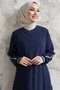 هازل شريط نمط مضلع Ferace - أزرق داكن - 3