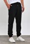 Men's Black Sweatpants with Elastic Legs - 6