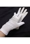Elisabeth wrist length velvet gloves white - 3