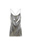 Sequined Wrap Dress - 4