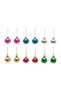 Christmas Pine Tree Ornament Colored Ball 3 Cm 12 Pieces