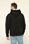 Men's Black Hooded Button Detailed Cardigan - 4