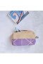 Wolo- Purple - 100% Cotton Makeup Bag with Geometric Pattern on It - 4