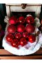 Christmas Tree Ornament 12pcs Red Christmas Ball Set 6pcs 4cm 6pcs 3cm Christmas Ball - 3
