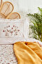 Mita Burgundy Double Duvet Cover Cotton Blanket Set - 6