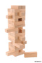Jenga 54 Pieces Wooden Balance Game Wooden Building Blocks Tower Game Educational Toy - 2