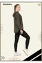 Women's Tights Set Sports Tunic & Leggings Diving Fabric Sports and Casual Khaki 3060 - 4