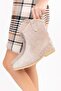 Women's Genuine Leather Hidden Heeled Western Pull Boots Rg.88240 - 5