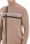 Beige Comfort Fit Patterned Turtleneck Wool Knitwear Sweater - 5