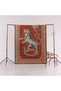 Brick Color Ethnic Wild Tiger and Snake Pattern Creative Modern Decorative Carpet 2356 - 6
